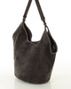 Torebka damska worek hobo bag skóra naturalna - MARCO MAZZINI czarna