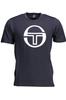 SERGIO TACCHINI MĘSKA KOSZULKA Z KRÓTKIM RĘKAWEM NIEBIESKA