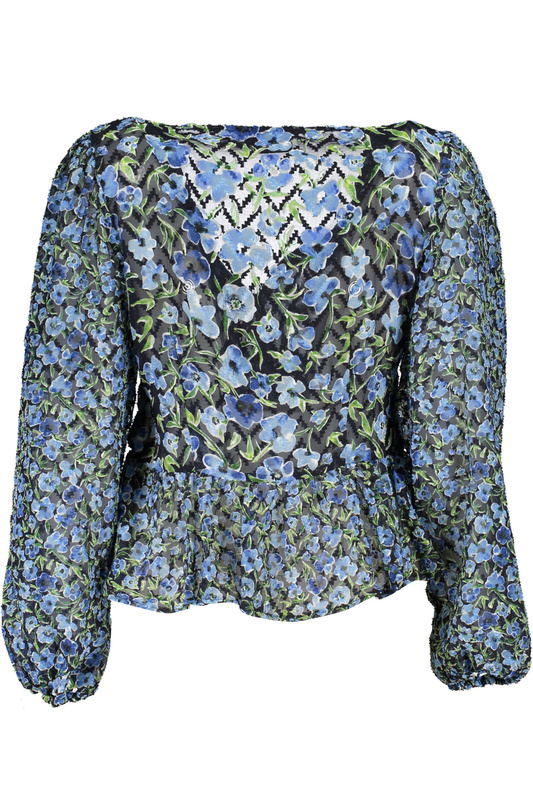 NIEBIESKI SWETER DESIGUAL DAMSKI