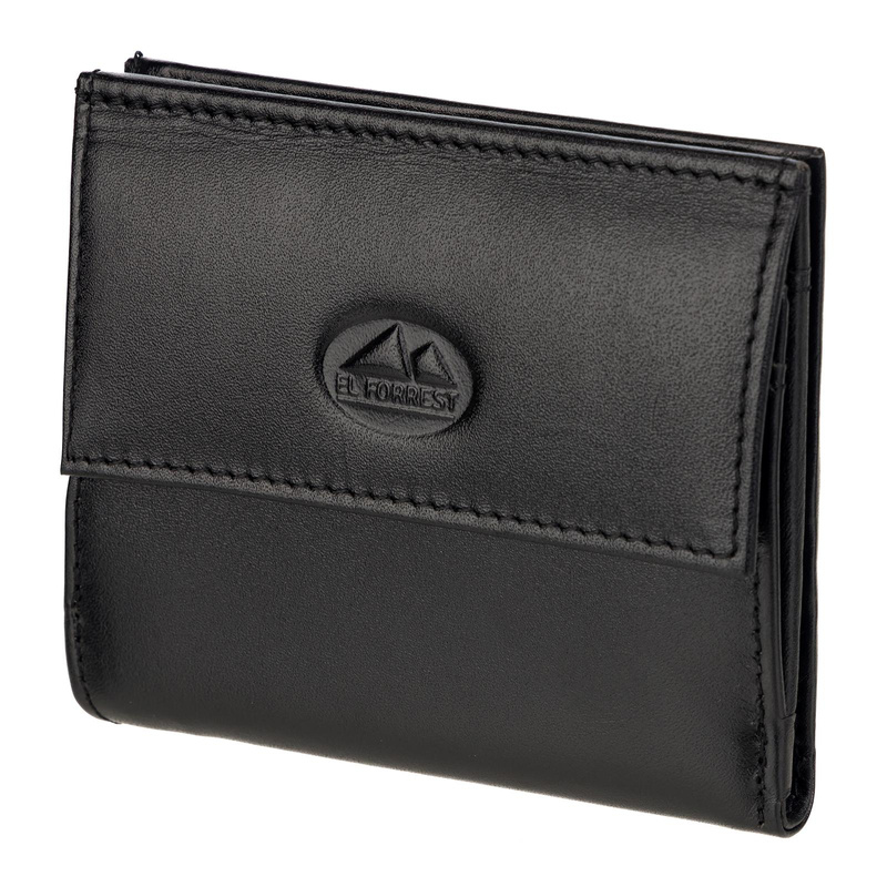 EL FORREST damska portmonetka skóra naturalna mały portfel system RFID