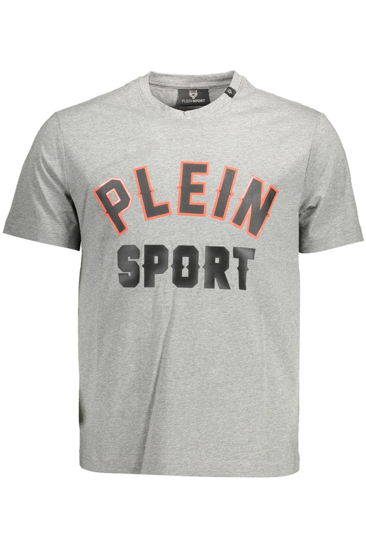 T-SHIRT MĘSKI Z KRÓTKIM RĘKAWEM PLEIN SPORT SZARY