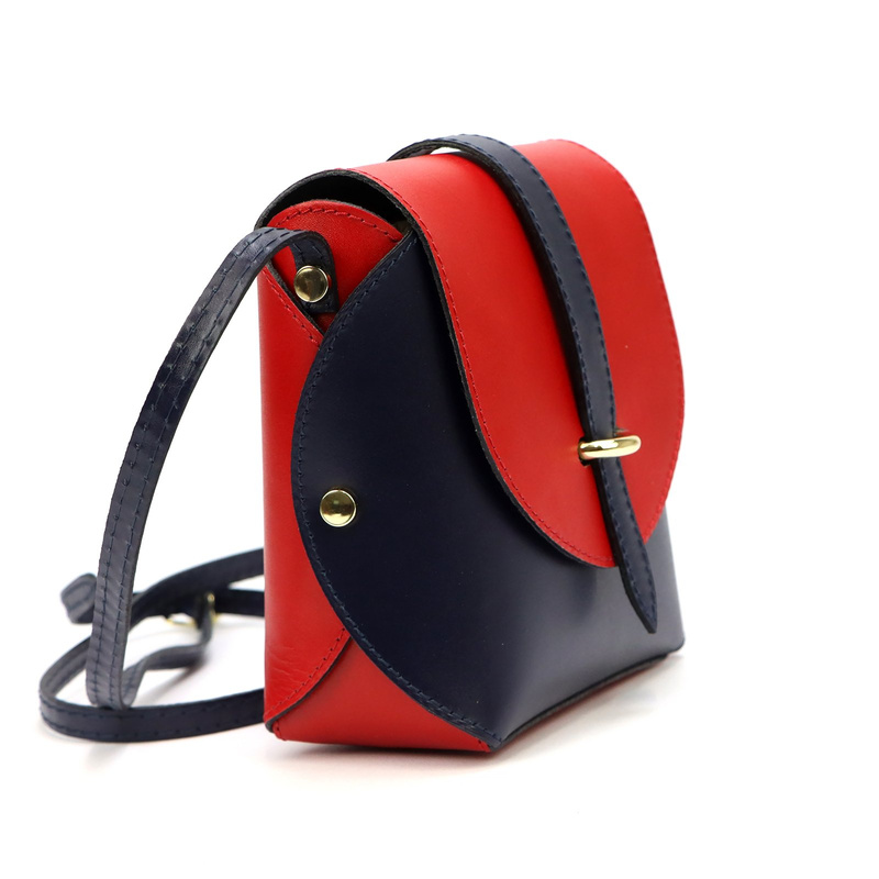 Gregorio damska listonoszka skora naturalna torebka z klapą na ramię