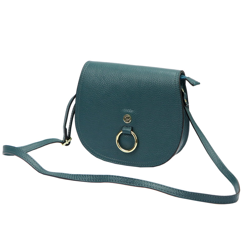 Gregorio skórzana damska listonoszka torebka zamykana klapą na magnes