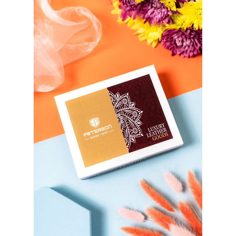 Portfel damski skórzany z kieszonką na monety - Peterson