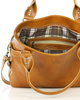 Torebka biznesowa damska kuferek skórzany premium bag - MARCO MAZZINI camel