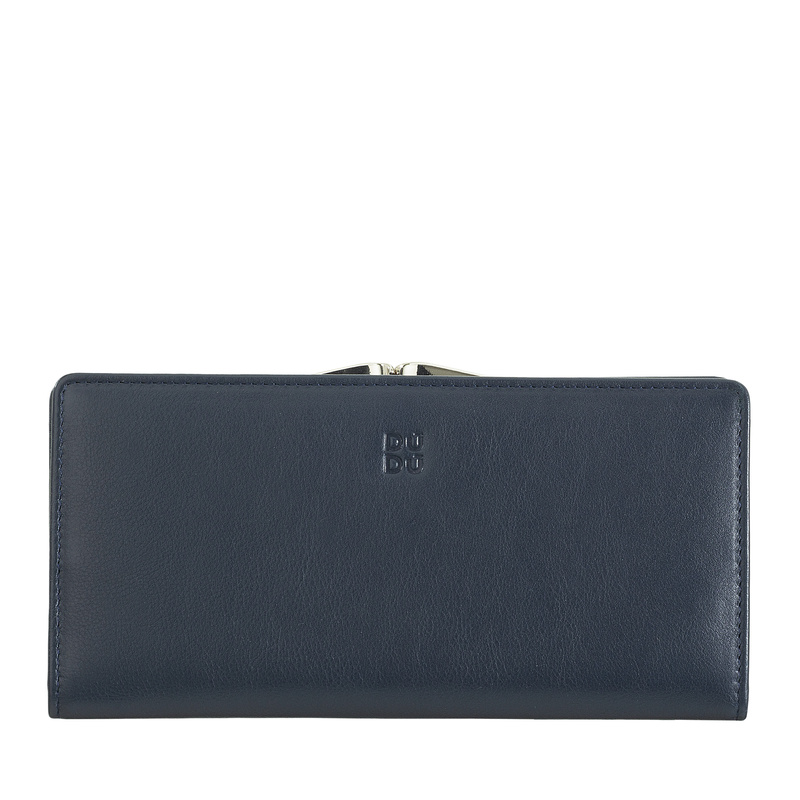 Podłużna damska portmonetka skórzana duża DUDU