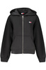 TOMMY HILFIGER DAMSKA BLUZA Z ROZPINANYM NA ZAMEK CZARNY