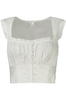 GUESS JEANS TOP DAMSKI BIAŁY