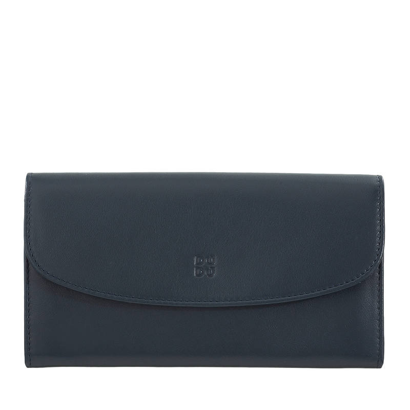 Dudu damska portmonetka skóra naturalna klasyczny podłużny portfel zatrzask