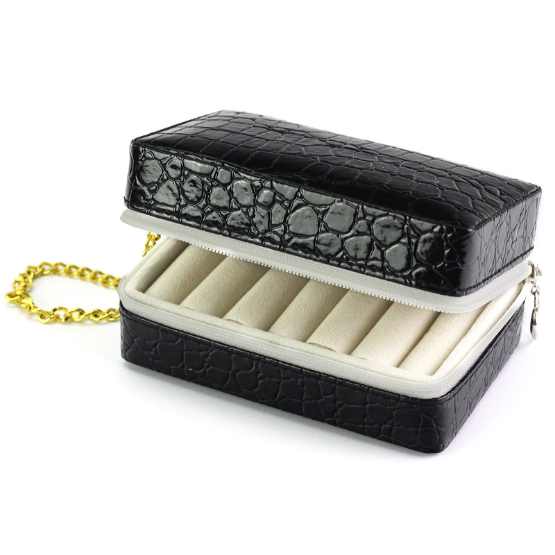 Eleganki kuferek ze skóry ekologicznej PATRIZIA BEAUTY-18013-BL