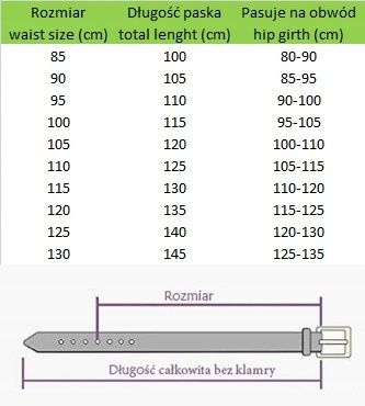 BELTIMORE pasek męski skórzany klamra automat koniakowy A17 : Kolory - brązowy, beżowy, Rozmiar pasków - r.85-100 cm