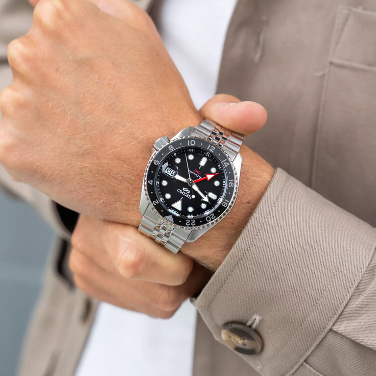 ZEGAREK MĘSKI SEIKO 5 SPORTS SSK003K1 GMT AUTOMAT WR100 + BOX