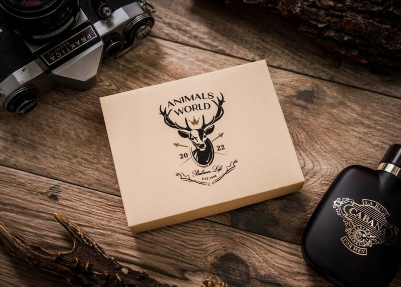 Skórzany męski portfel Wild ANIMALS N992L-CHM-DOG