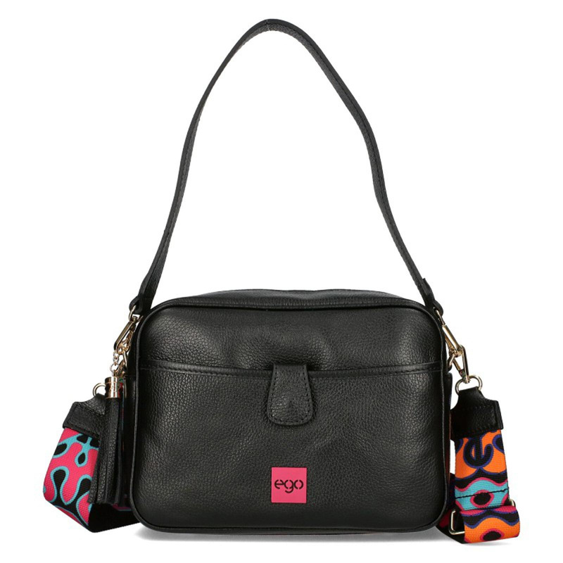 EGO listonoszka damska skóra naturalna torebka przez ramię z kieszeniami