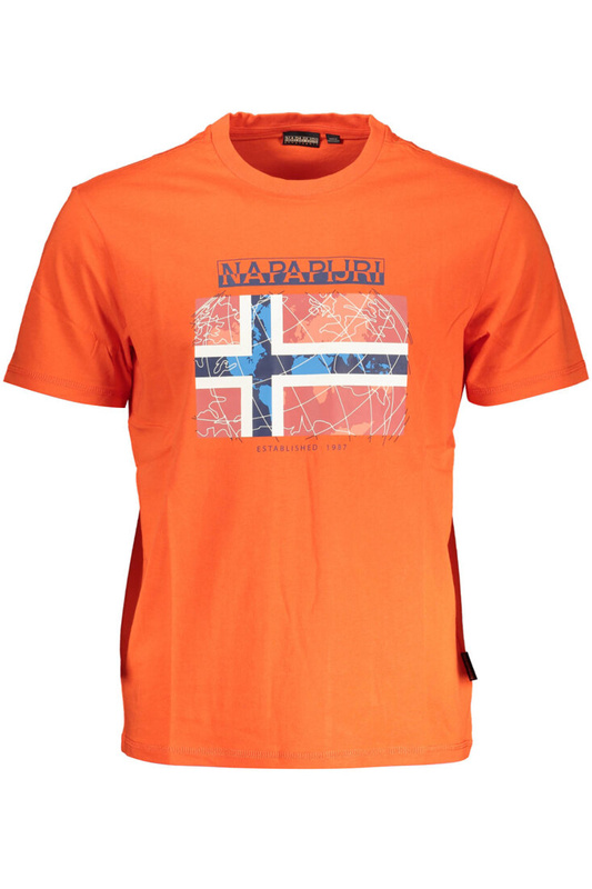 NAPAPIJRI T-SHIRT Z KRÓTKIM RĘKAWEM MĘSKI CZERWONY