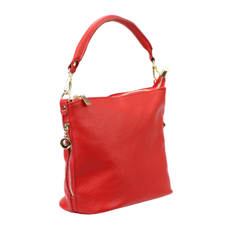 Patrizia damska torebka na ramię skóra naturalna torba z kieszenią