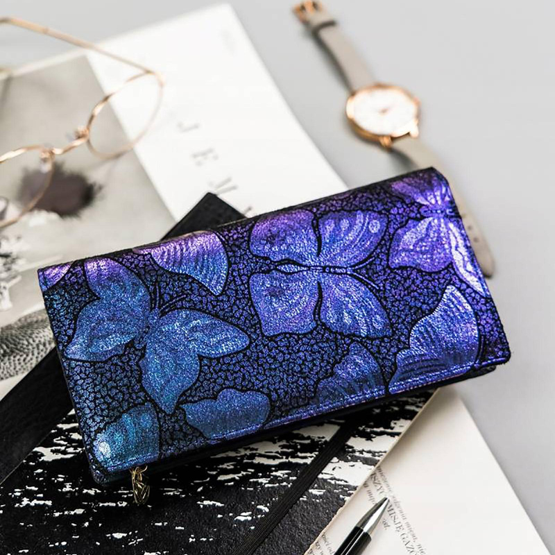 Skórzany damski portfel Peterson PTN 421431-ONBF