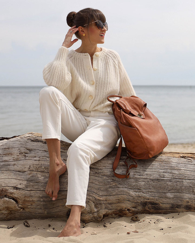 MARCO MAZZINI Duży akademicki plecak old pelle travel big brąz camel