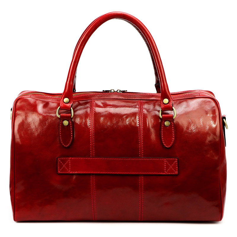 Gregorio podróżna torba skóra naturalna torba weekendowa duża z paskiem