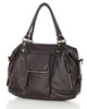 Torba biznesowa bowling retro bag skórzana - MARCO MAZZINI ciemny brąz caffe