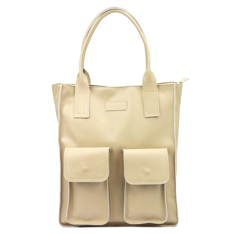 Angelo Torebka Skórzana Damska Shopperbag Duża A4 Na Ramię Do Ręki