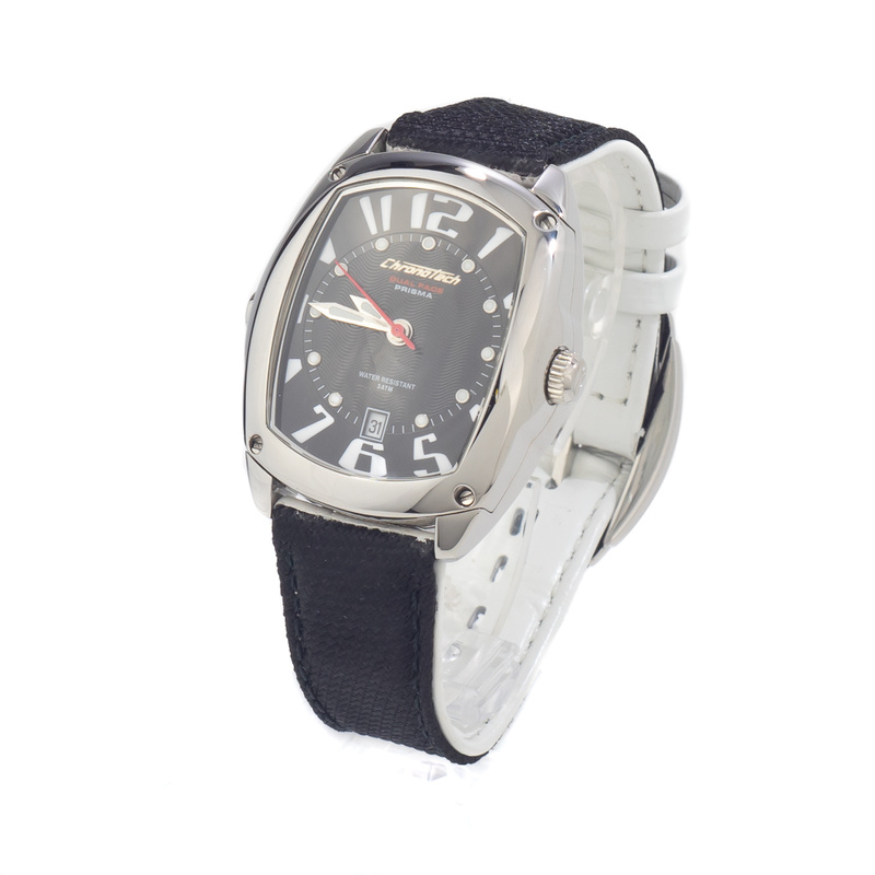 Zegarek CHRONOTECH CT7696L-01. Kwarcowy, Kolor czarny. Kobieta.