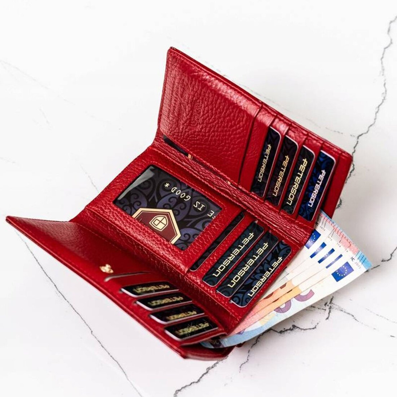 Skórzany damski portfel Peterson PTN 42108-SH