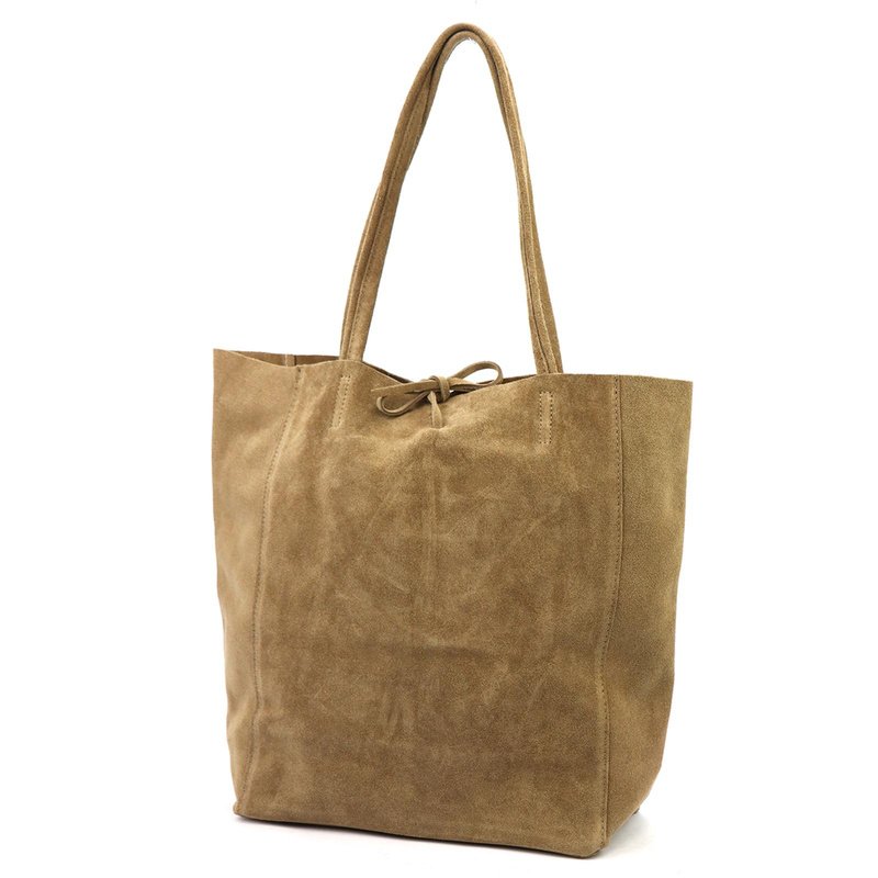 Duża Zamszowa Skórzana damska shopperbag Patrizia