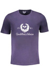 T-SHIRT MĘSKI Z KRÓTKIM RĘKAWEM GIAN MARCO VENTURI NIEBIESKI