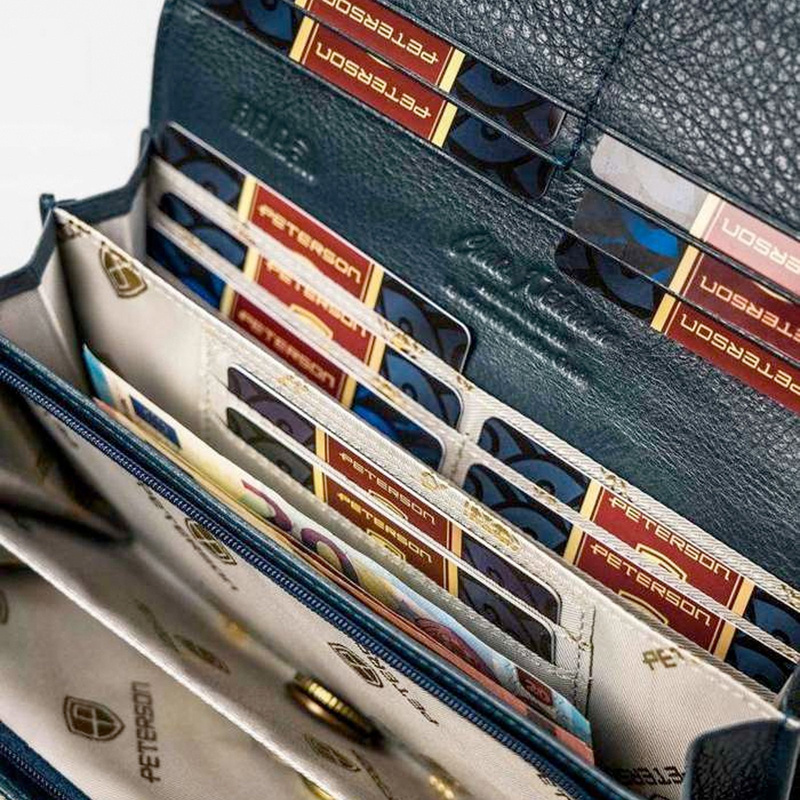 Skórzany damski portfel Peterson PTN 42100-ONBF