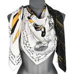 Chusta damska apaszka pod szyję lekka elegancka oryginalna delikatny szal GE-