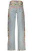 Niebieskie jeansy damskie Desigual Versalles