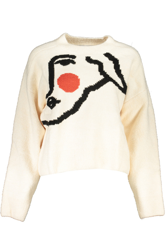 BIAŁY SWETER DESIGUAL DAMSKI