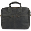 Duża solidna skórzana torba Beltimore na laptopa dokumenty czarna nubuk M87