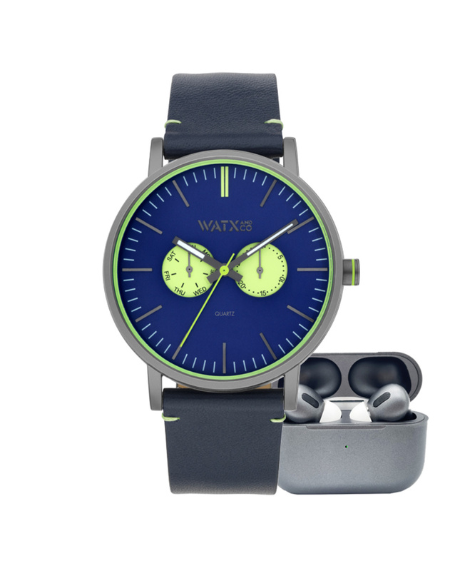 Zegarek WATXANDCO RELOJ12_44. Kwarcowy, Kolor zielony. Mężczyzna.