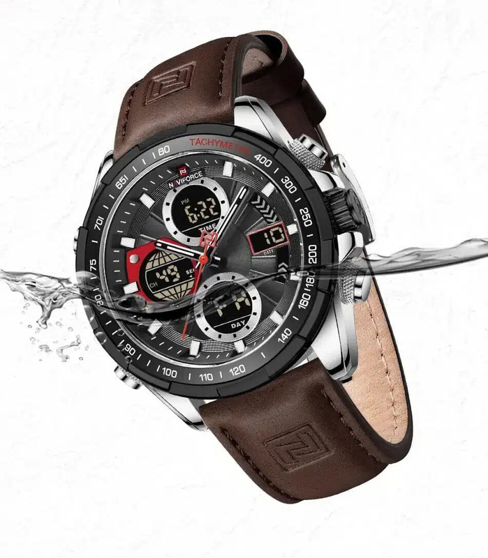 ZEGAREK MĘSKI NAVIFORCE NF9197L S/B/D.BN + BOX