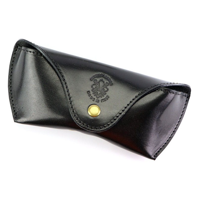 Florence Skórzane Etui Na Okulary Damskie Naturalna Skóra zamknięcie magnes