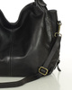 Torba skórzana wysokogatunkowa na ramię styl miejski shoulder leather bag - MARCO MAZZINI czarna