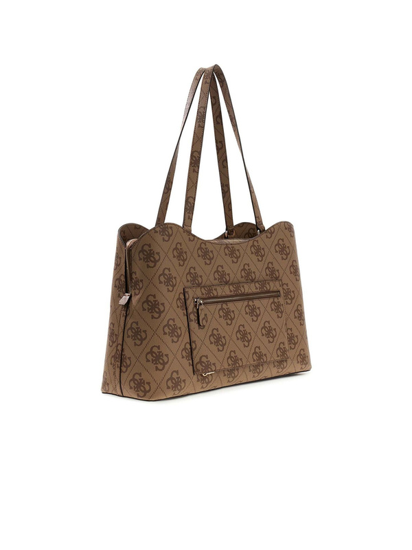 Damska torebka tote Guess TWOB99 24024 latte z logo