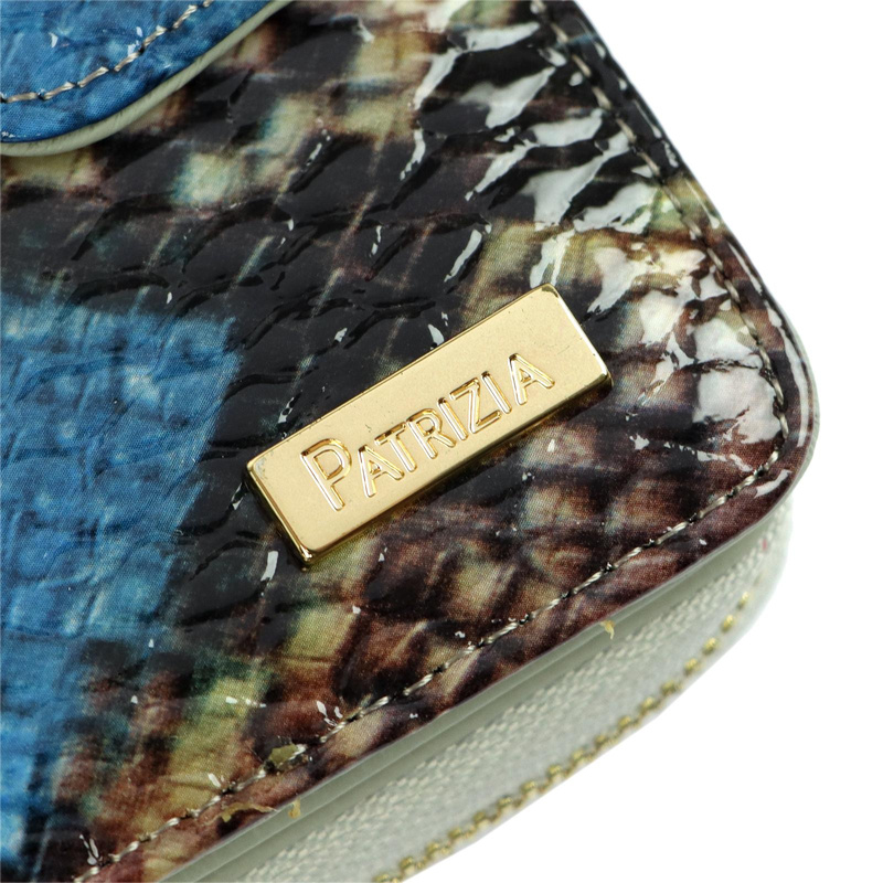 PATRIZIA damski portfel skóra naturalna pionowa portmonetka system RFID