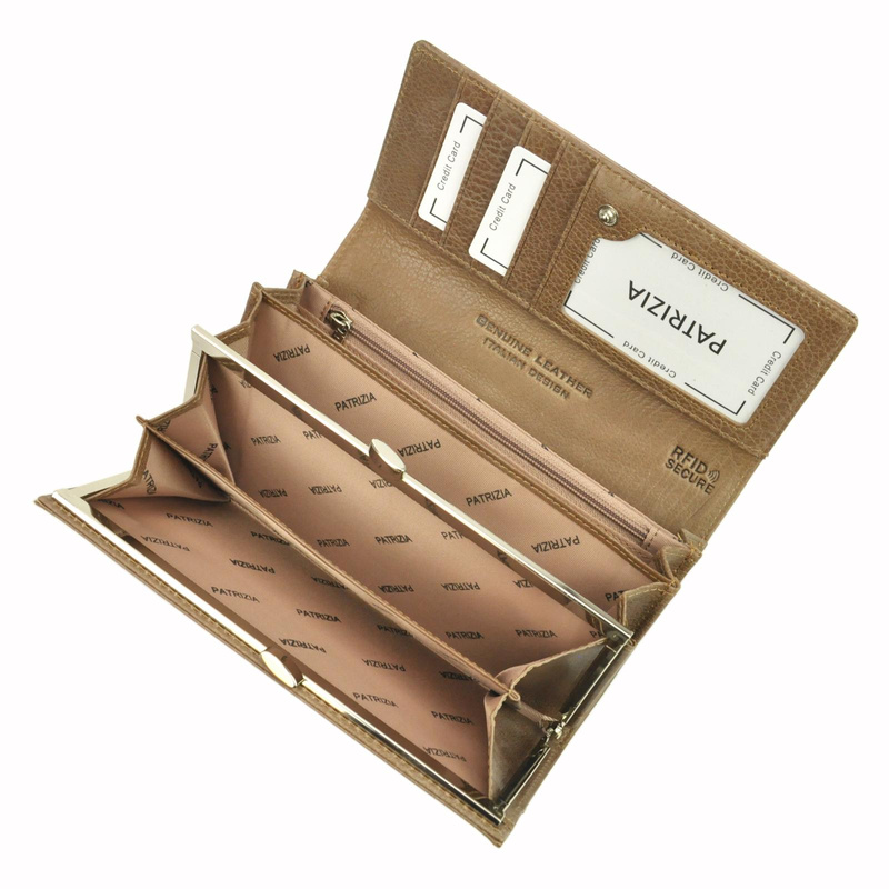 Skórzany damski portfel PATRIZIA FF-100 RFID