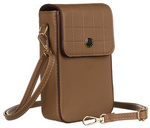 Mini torebka-portfel ze skóry ekologicznej - Peterson