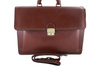 Aktówka męska skórzana - Barberini's - Brązowa