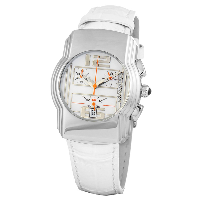 Zegarek CHRONOTECH CT7280M-06. Kwarcowy, Kolor biały. Mężczyzna.