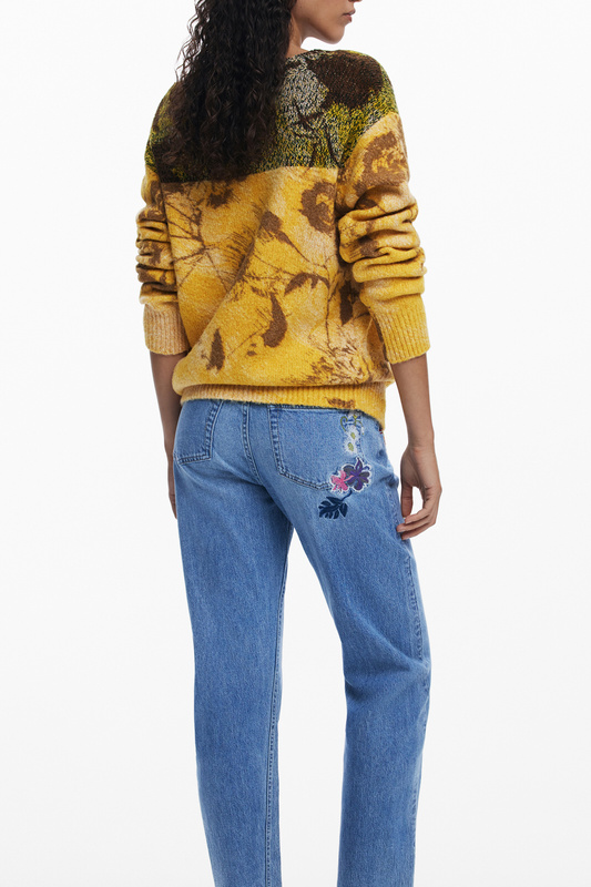 ŻÓŁTY SWETER DAMSKI DESIGUAL