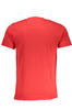 T-SHIRT M�SKI Z KR�TKIM R�KAWEM KLASY CAVALLI CZERWONY