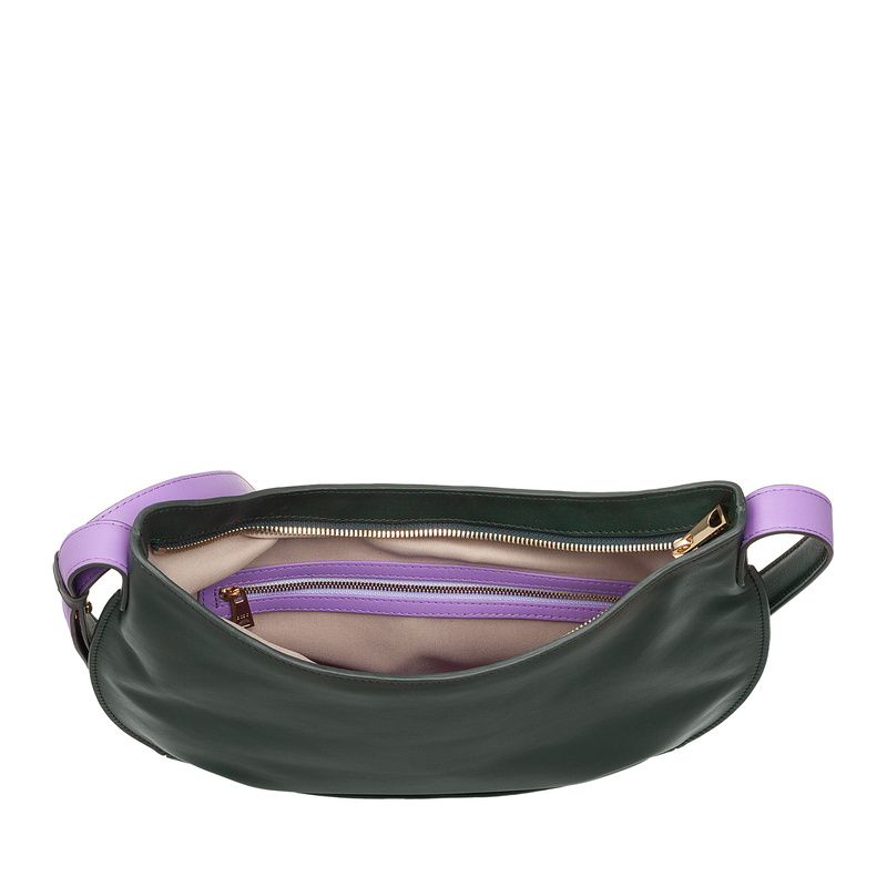 DUDU damska torebka na ramię listonoszka ze skóry naturalnej stylowa