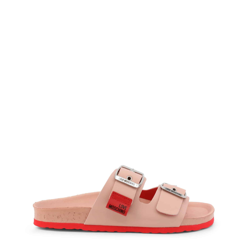 Klapki marki Love Moschino model JA28103G1EIAZ. Kolor Różowy, Obuwie Damskie. sezon: Wiosna/Lato