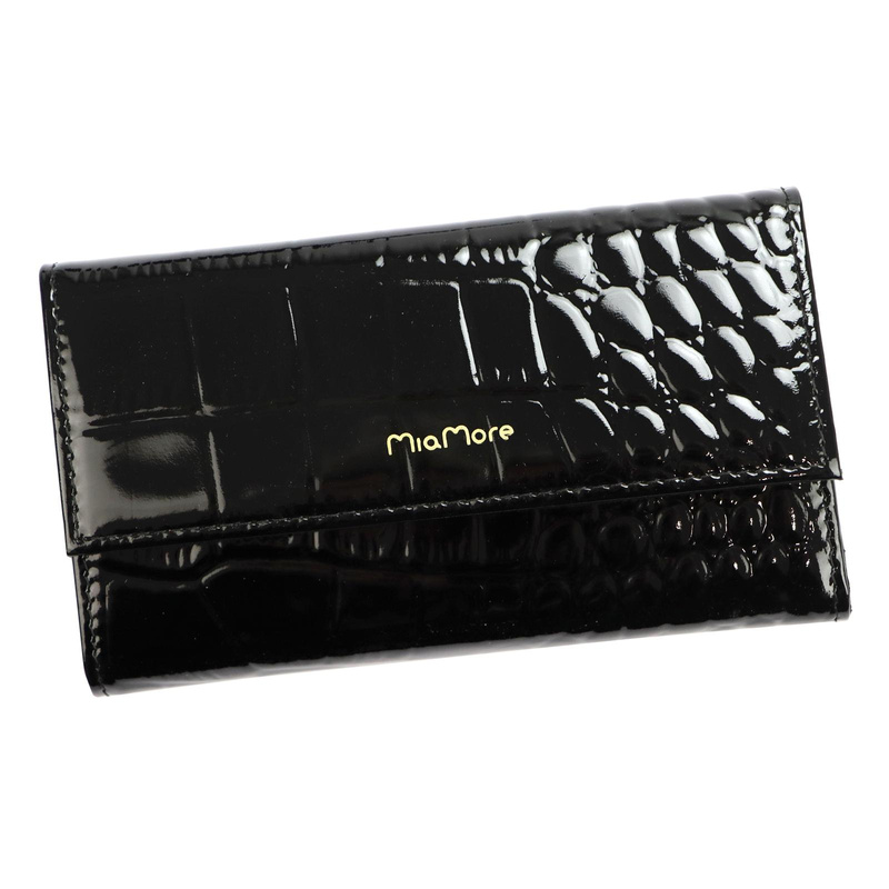 MiaMore etui Iphone 12 PRO case z klapą wzór skóra krokodyla z łańcuszkiem