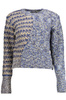 NIEBIESKI SWETER DESIGUAL DAMSKI